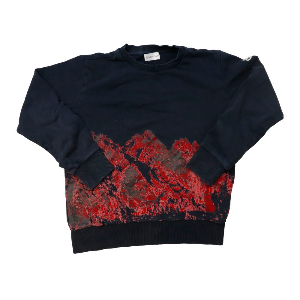 Vintage kids Moncler Abstract Print Crewneck Sweatshirt Size 14A 164 CM